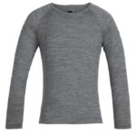 Icebreaker Kids Merino 200 Oasis Long Sleeve Crewe Thermal Top Z04NXR935 Clothing Gritstone Heather