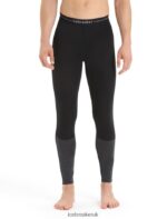 Icebreaker Men 125 ZoneKnit Merino Thermal Leggings Z04NXR169 Clothing Black/Jet Heather