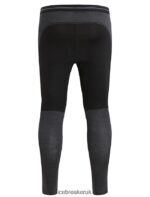 Icebreaker Men 125 ZoneKnit Merino Thermal Leggings Z04NXR169 Clothing Black/Jet Heather - Image 8