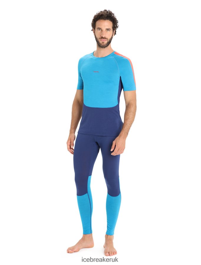 Icebreaker Men 125 ZoneKnit Merino Thermal Leggings Z04NXR170 Clothing Geo Blue/Royal Navy - Image 3