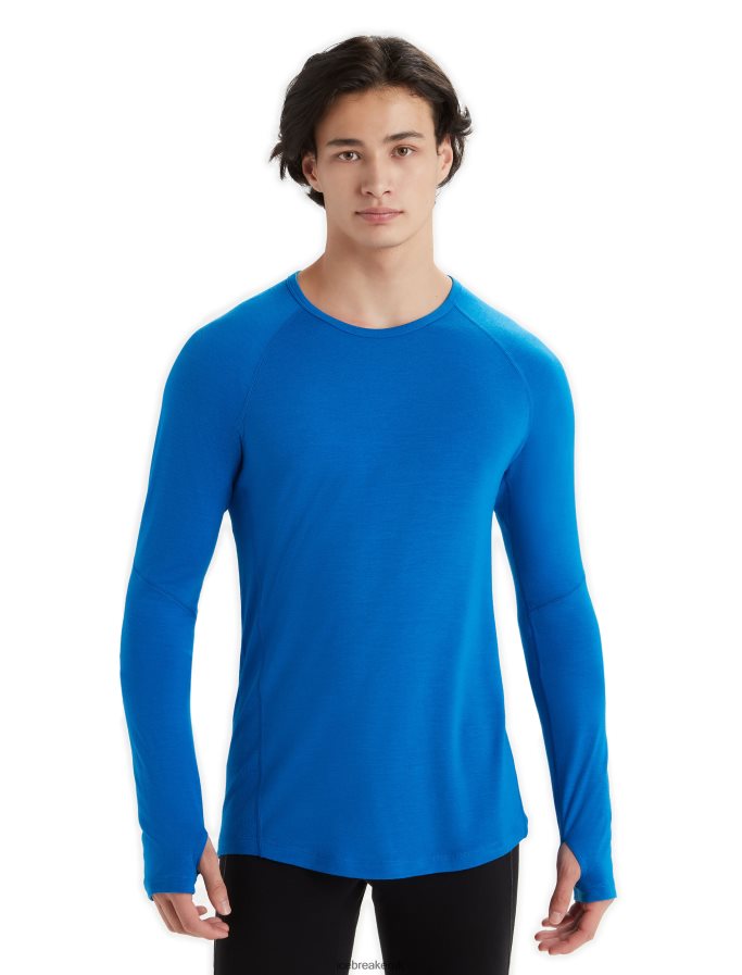 icebreaker_men_bodyfitzone_merino_150_zone_long_sleeve_crewe_thermal_top_z04nxr440_clothing_lazurite.jpg Icebreaker Men BodyfitZone Merino 150 Zone Long Sleeve Crewe Thermal Top Z04NXR440 Clothing Lazurite - Image 1