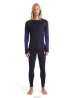 Icebreaker Men BodyfitZone Merino 260 Zone Long Sleeve Crewe Thermal Top Z04NXR436 Clothing Midnight Navy/Royal Navy - Image 3