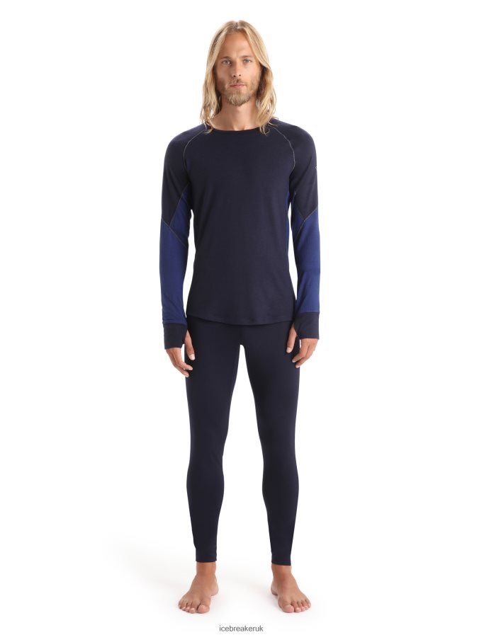 Icebreaker Men BodyfitZone Merino 260 Zone Long Sleeve Crewe Thermal Top Z04NXR436 Clothing Midnight Navy/Royal Navy - Image 3