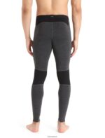 Icebreaker Men BodyfitZone Merino 260 Zone Thermal Leggings Z04NXR344 Clothing Jet Heather/Black - Image 2