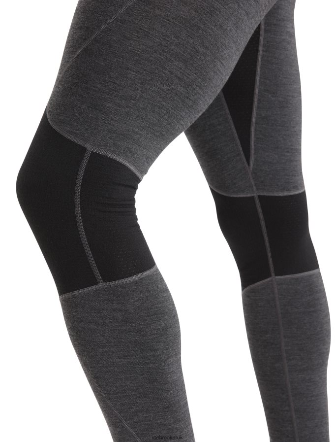 Icebreaker Men BodyfitZone Merino 260 Zone Thermal Leggings Z04NXR344 Clothing Jet Heather/Black - Image 6