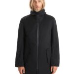 Icebreaker Men City Label Shell+ Merino 4-in-1 Parka Z04NXR241 Clothing Black