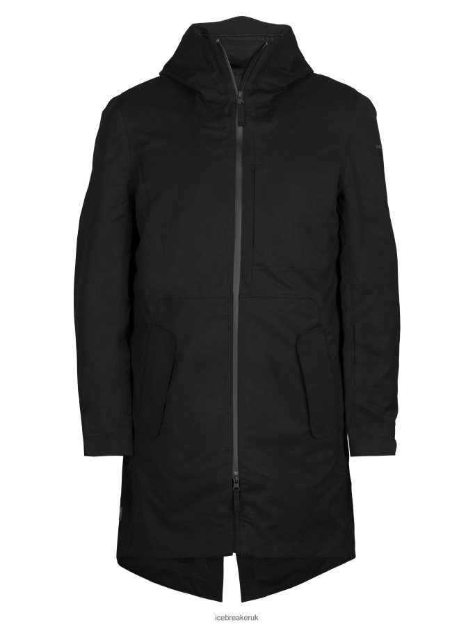 Icebreaker Men City Label Shell+ Merino 4-in-1 Parka Z04NXR241 Clothing Black - Image 5
