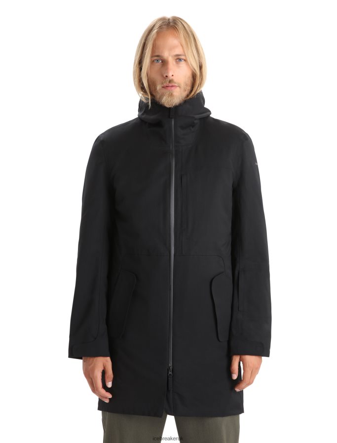 Icebreaker Men City Label Shell+ Merino 4-in-1 Parka Z04NXR241 Clothing Black - Image 1