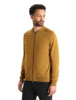 Icebreaker Men City Label ZoneKnit Merino Insulated Knit Bomber Z04NXR418 Clothing Clove