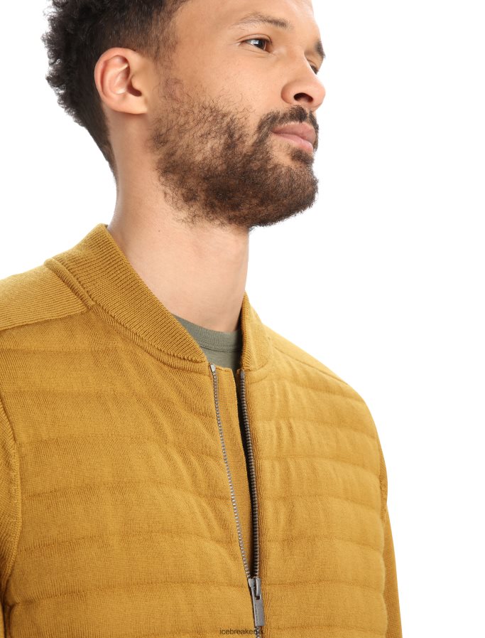 Icebreaker Men City Label ZoneKnit Merino Insulated Knit Bomber Z04NXR418 Clothing Clove - Image 4