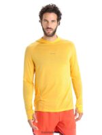 Icebreaker Men Cool-Lite Merino Long Sleeve Hoodie Z04NXR193 Clothing Summer