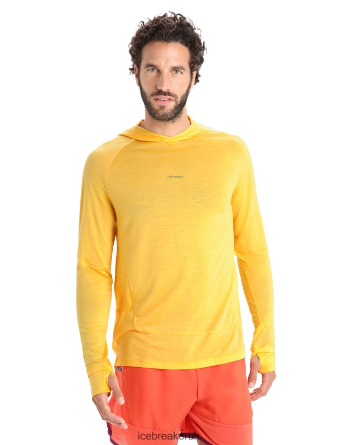 Icebreaker Men Cool-Lite Merino Long Sleeve Hoodie Z04NXR193 Clothing Summer - Image 1