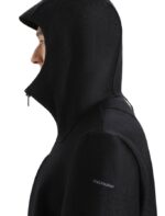 Icebreaker Men Felted Merino Hooded Jacket Z04NXR369 Clothing Black - Image 5
