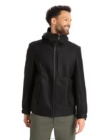 Icebreaker Men Felted Merino Hooded Jacket Z04NXR369 Clothing Black - Image 9