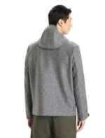 Icebreaker Men Felted Merino Hooded Jacket Z04NXR370 Clothing Gritstone Heather - Image 2