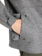 Icebreaker Men Felted Merino Hooded Jacket Z04NXR370 Clothing Gritstone Heather - Image 9