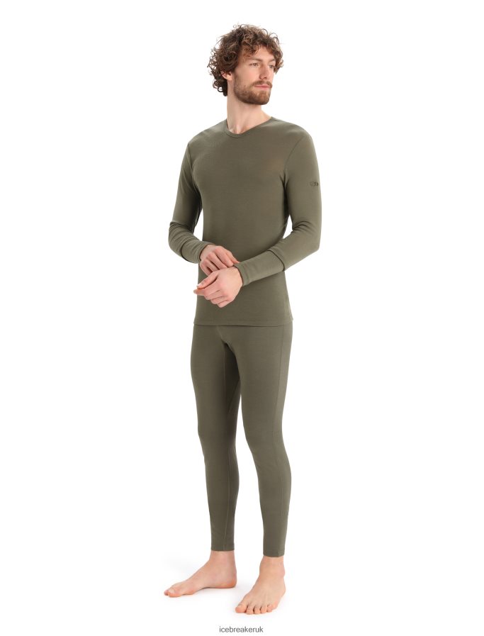 Icebreaker Men Merino 175 Everyday Long Sleeve Crewe Thermal Top Z04NXR163 Clothing Loden - Image 3