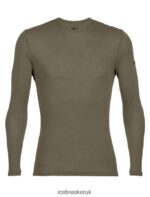 Icebreaker Men Merino 175 Everyday Long Sleeve Crewe Thermal Top Z04NXR163 Clothing Loden - Image 5