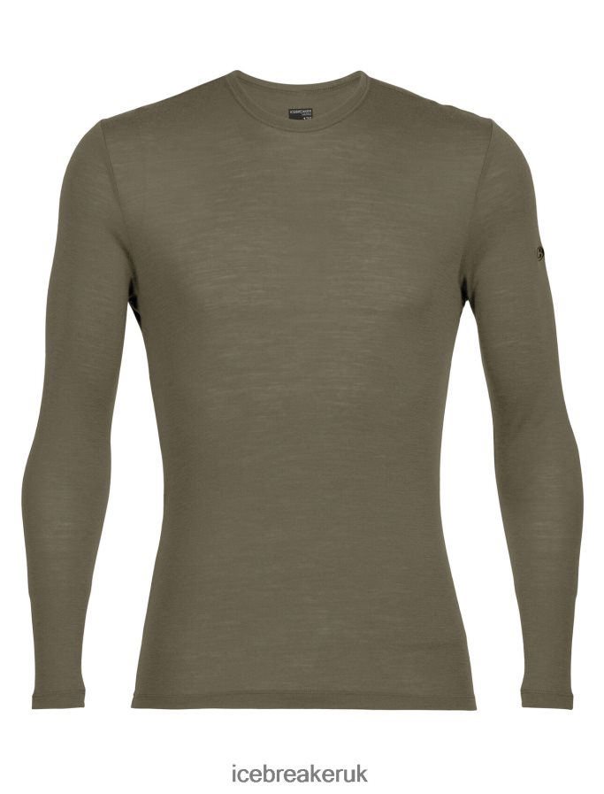 Icebreaker Men Merino 175 Everyday Long Sleeve Crewe Thermal Top Z04NXR163 Clothing Loden - Image 5