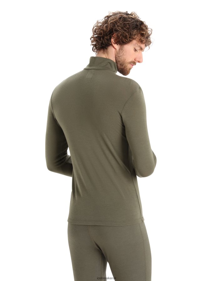 Icebreaker Men Merino 175 Everyday Long Sleeve Half Zip Thermal Top Z04NXR144 Clothing Loden - Image 2