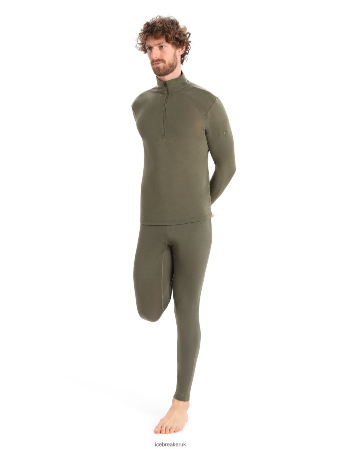 Icebreaker Men Merino 175 Everyday Long Sleeve Half Zip Thermal Top Z04NXR144 Clothing Loden - Image 3
