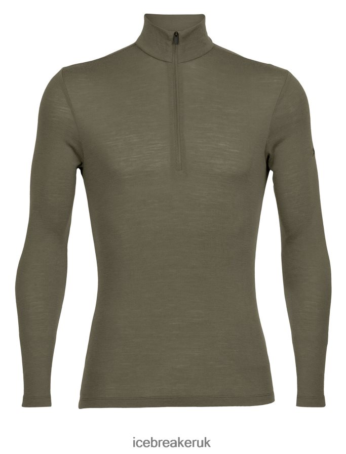 Icebreaker Men Merino 175 Everyday Long Sleeve Half Zip Thermal Top Z04NXR144 Clothing Loden - Image 6