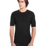 Icebreaker Men Merino 175 Everyday Short Sleeve Crewe Thermal Top Z04NXR161 Clothing Black