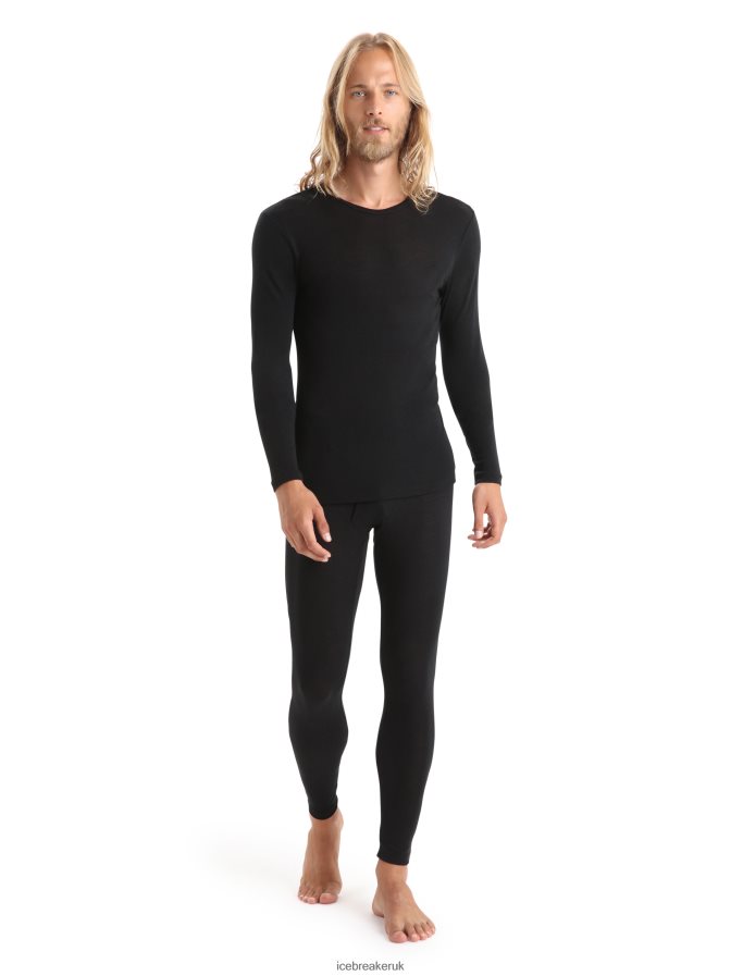 Icebreaker Men Merino 175 Everyday Thermal Leggings With Fly Z04NXR138 Clothing Black - Image 3