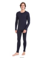 Icebreaker Men Merino 200 Oasis Leggings with Fly Z04NXR147 Clothing Midnight Navy - Image 3