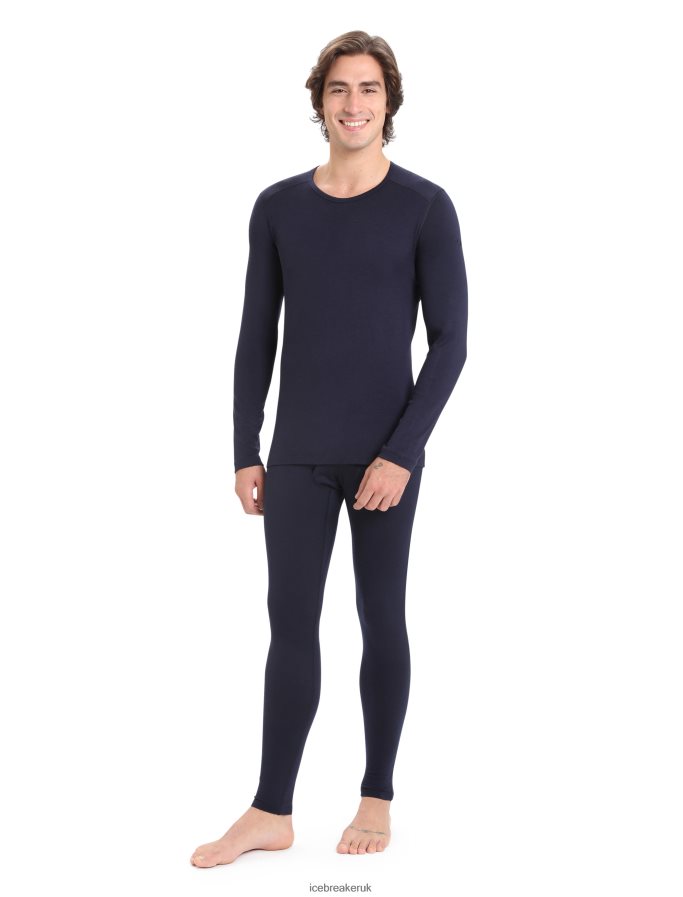 Icebreaker Men Merino 200 Oasis Leggings with Fly Z04NXR147 Clothing Midnight Navy - Image 3