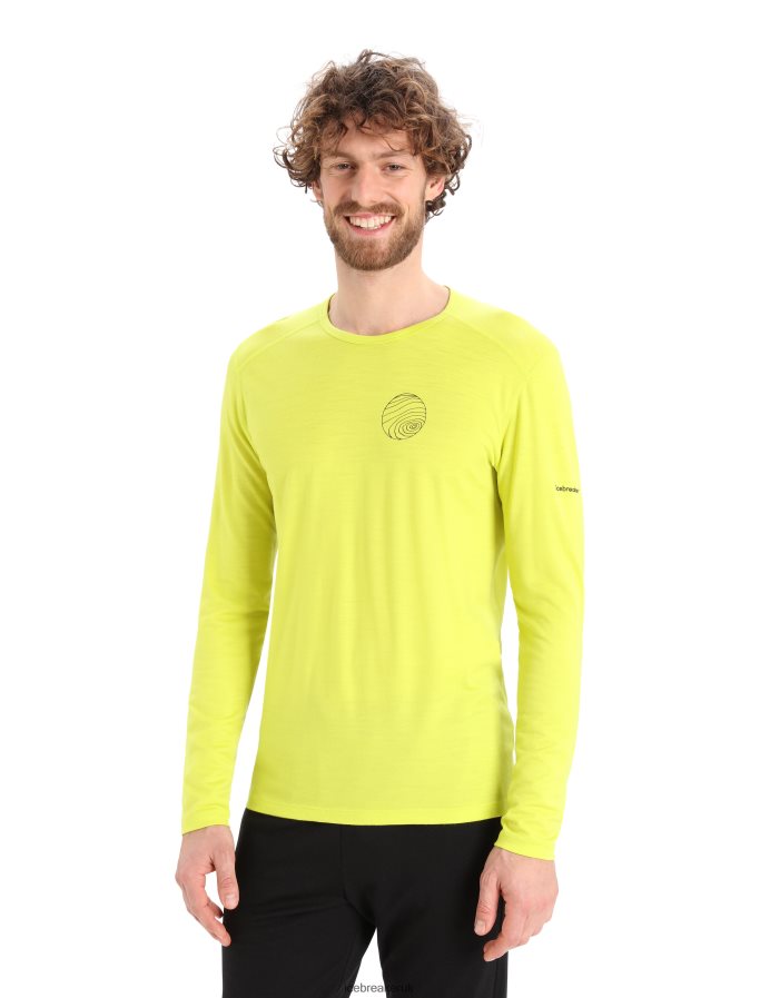 Icebreaker Men Merino 200 Oasis Long Sleeve Crewe Thermal Top Alps 3D Z04NXR427 Clothing Shine - Image 2