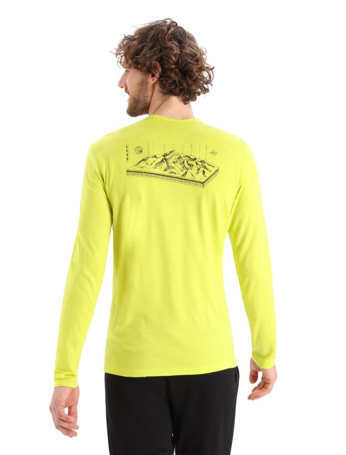 icebreaker_men_merino_200_oasis_long_sleeve_crewe_thermal_top_alps_3d_z04nxr427_clothing_shine.jpg Icebreaker Men Merino 200 Oasis Long Sleeve Crewe Thermal Top Alps 3D Z04NXR427 Clothing Shine - Image 1