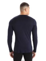 Icebreaker Men Merino 200 Oasis Long Sleeve Crewe Thermal Top Z04NXR134 Clothing Midnight Navy - Image 2