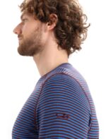 Icebreaker Men Merino 200 Oasis Long Sleeve Crewe Thermal Top Z04NXR445 Clothing Lazurite/Espresso - Image 4