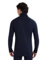 Icebreaker Men Merino 200 Oasis Long Sleeve Half Zip Thermal Top Z04NXR151 Clothing Midnight Navy - Image 2
