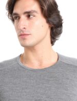Icebreaker Men Merino 260 Tech Long Sleeve Crewe Thermal Top Z04NXR141 Clothing Gritstone Heather - Image 4