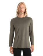 Icebreaker Men Merino 260 Tech Long Sleeve Crewe Thermal Top Z04NXR142 Clothing Loden