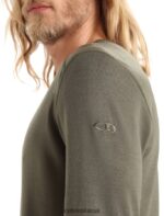 Icebreaker Men Merino 260 Tech Long Sleeve Crewe Thermal Top Z04NXR142 Clothing Loden - Image 5