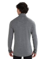 Icebreaker Men Merino 260 Tech Long Sleeve Half Zip Thermal Top Z04NXR166 Clothing Gritstone Heather - Image 2