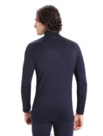 Icebreaker Men Merino 260 Tech Long Sleeve Half Zip Thermal Top Z04NXR167 Clothing Midnight Navy - Image 2