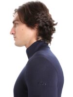 Icebreaker Men Merino 260 Tech Long Sleeve Half Zip Thermal Top Z04NXR167 Clothing Midnight Navy - Image 5