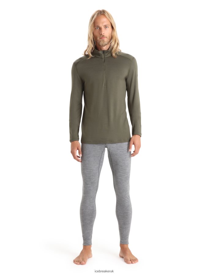 Icebreaker Men Merino 260 Tech Long Sleeve Half Zip Thermal Top Z04NXR168 Clothing Loden - Image 3