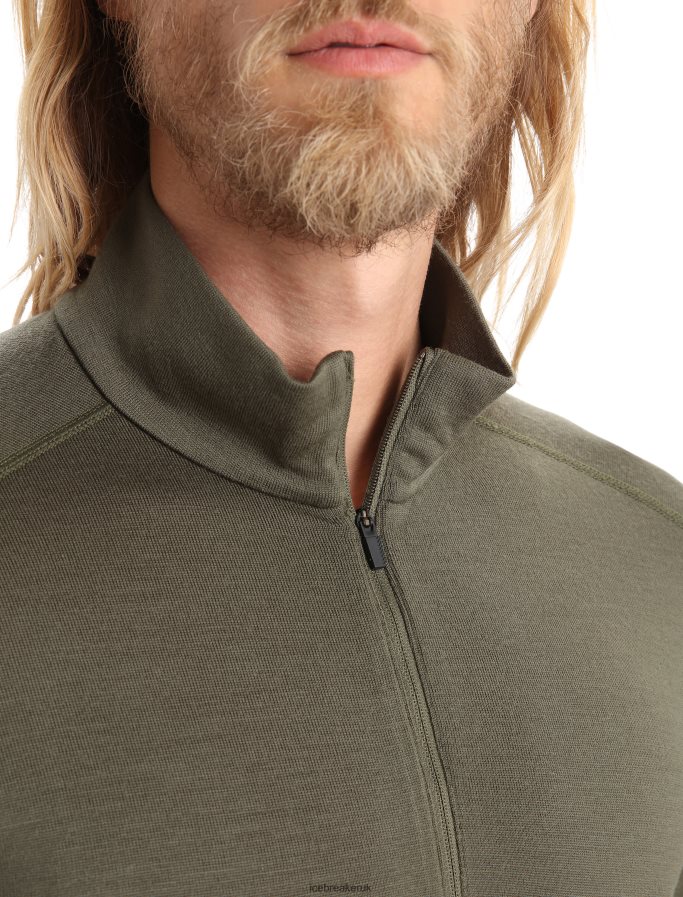 Icebreaker Men Merino 260 Tech Long Sleeve Half Zip Thermal Top Z04NXR168 Clothing Loden - Image 4