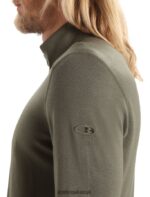Icebreaker Men Merino 260 Tech Long Sleeve Half Zip Thermal Top Z04NXR168 Clothing Loden - Image 5