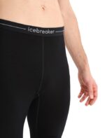 Icebreaker Men Merino 260 ZoneKnit Merino Thermal Leggings Z04NXR182 Clothing Black/Jet Heather - Image 3