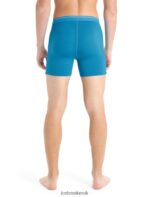 Icebreaker Men Merino Anatomica Boxers With Fly Z04NXR100 Clothing Geo Blue - Image 2