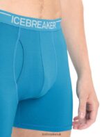 Icebreaker Men Merino Anatomica Boxers With Fly Z04NXR100 Clothing Geo Blue - Image 4