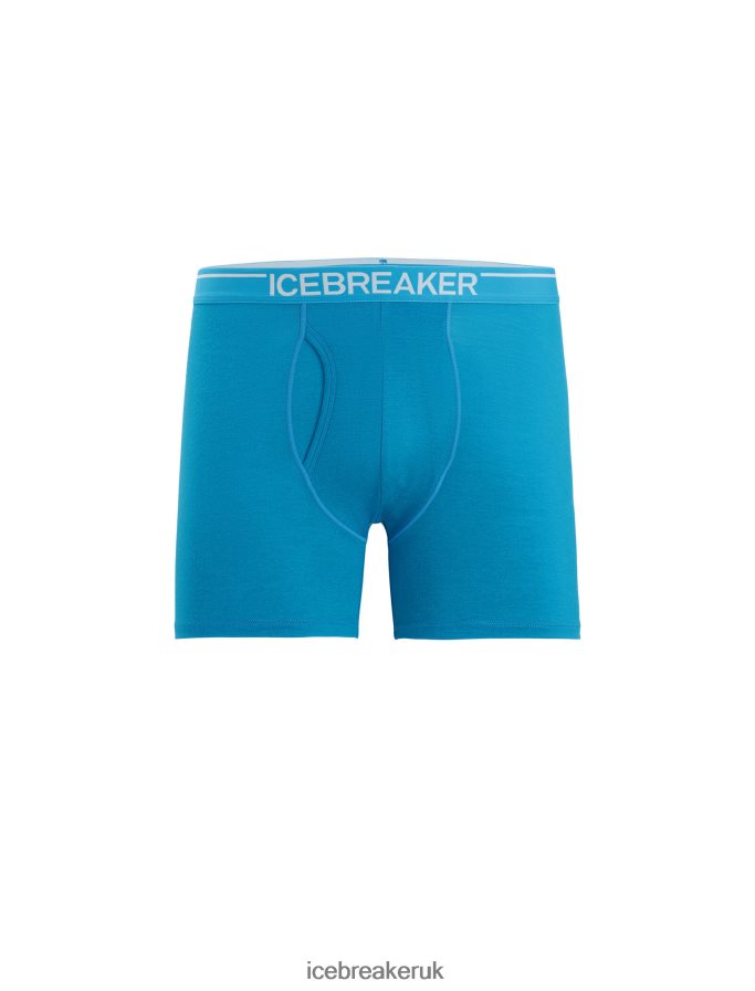 Icebreaker Men Merino Anatomica Boxers With Fly Z04NXR100 Clothing Geo Blue - Image 5