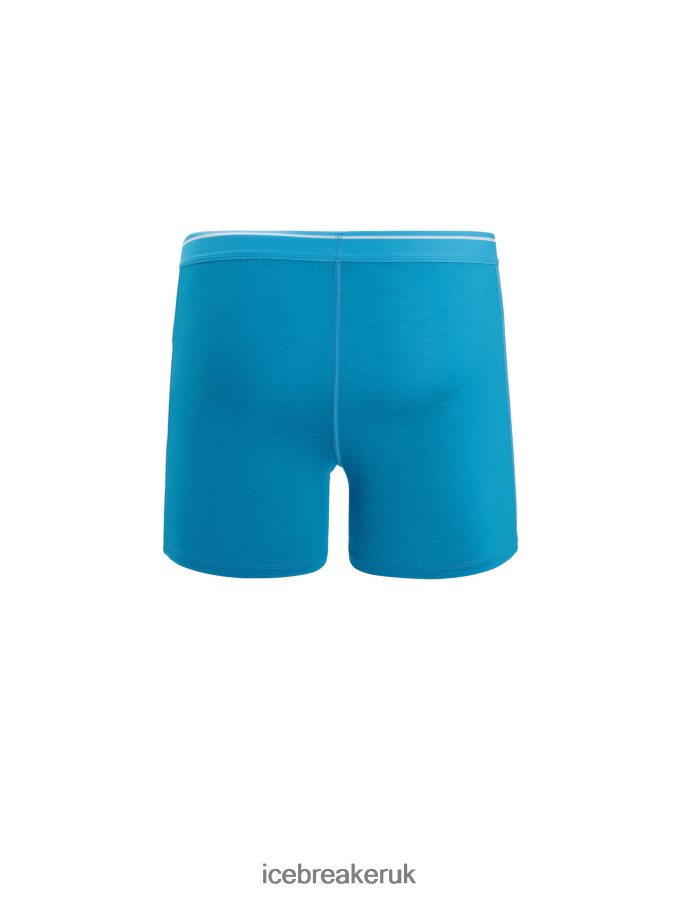 Icebreaker Men Merino Anatomica Boxers With Fly Z04NXR100 Clothing Geo Blue - Image 6