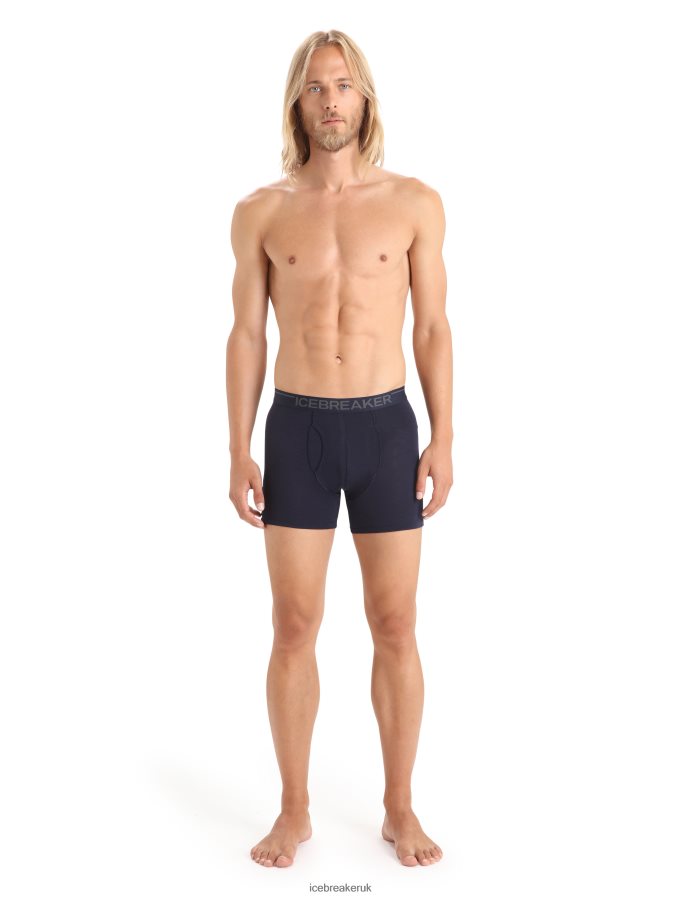 Icebreaker Men Merino Anatomica Boxers With Fly Z04NXR96 Clothing Midnight Navy - Image 3